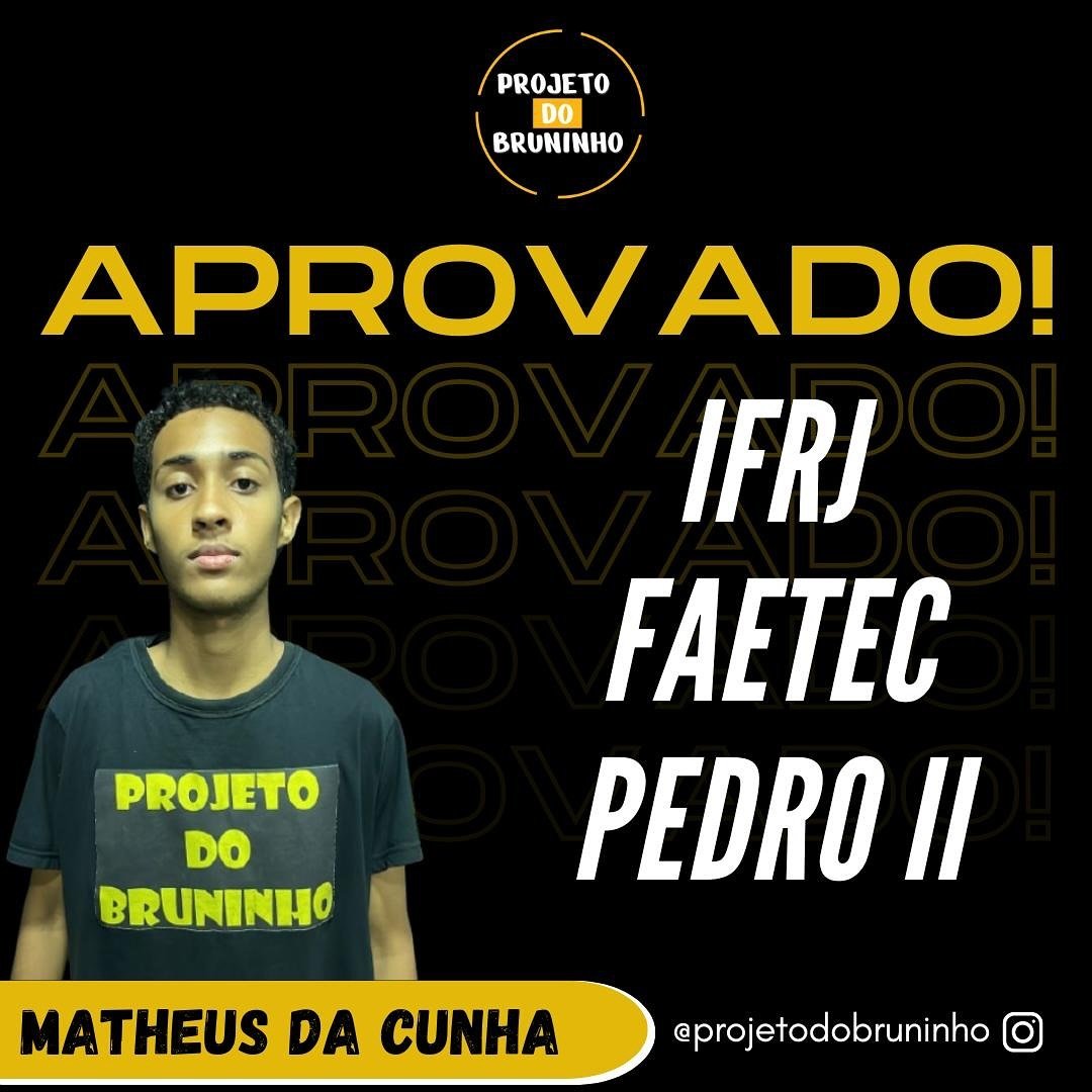 Registro de alunos e momentos do Projeto do Bruninho