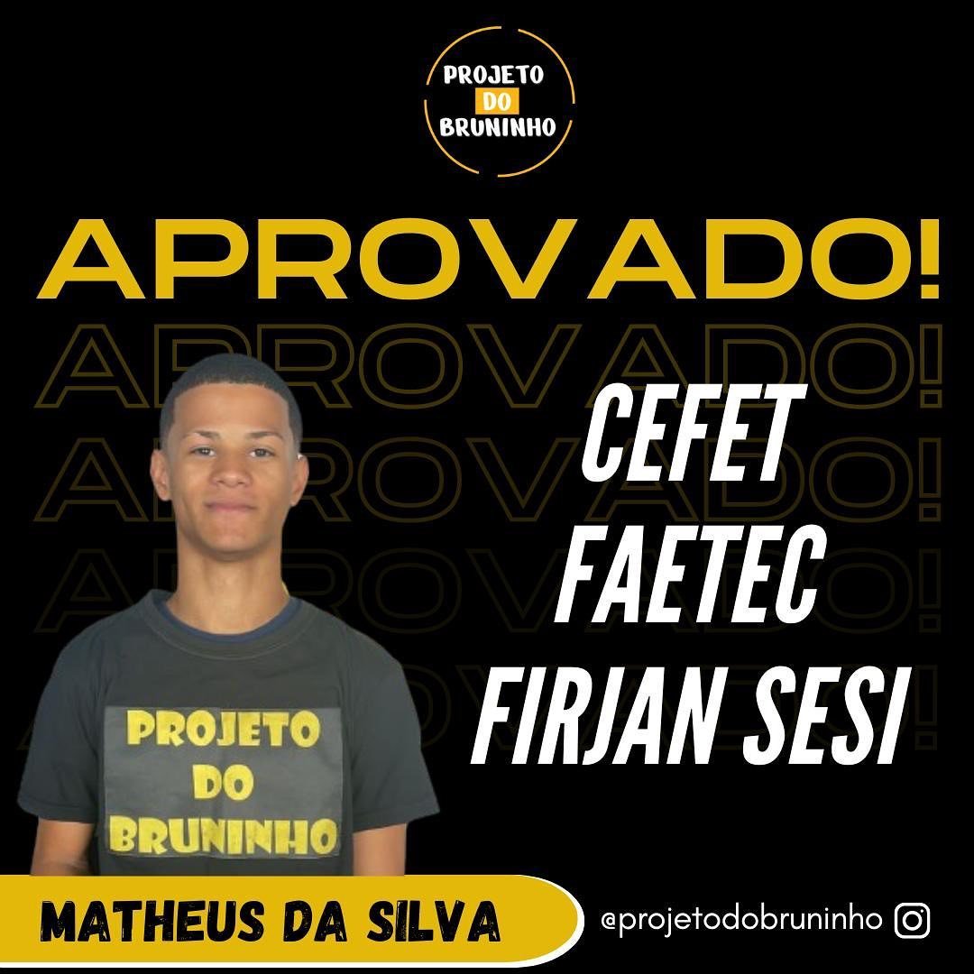 Registro de alunos e momentos do Projeto do Bruninho